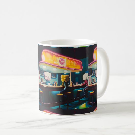 Melancholy Diner spät Kaffeetasse (VorderseiteRechts)
