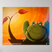 Melancholy Frog Poster Print (Vorne)