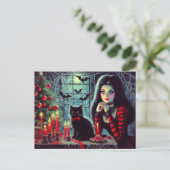 Melancholy Holidays Postkarte (Stehend Vorderseite)