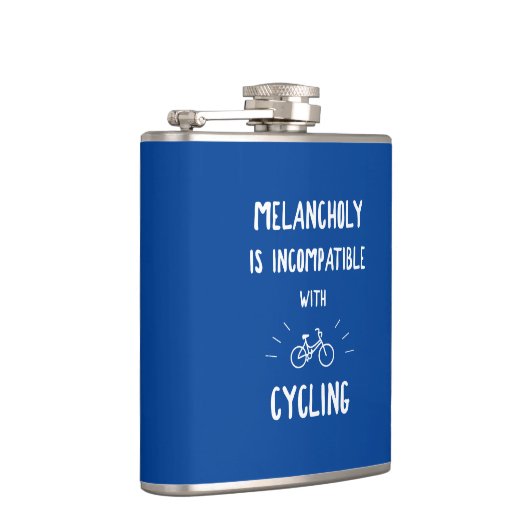 Melancholy ist mit dem Radfahren nicht kompatibel Flachmann (Rechts)