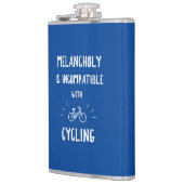Melancholy ist mit dem Radfahren nicht kompatibel Flachmann (Links)
