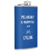 Melancholy ist mit dem Radfahren nicht kompatibel Flachmann (Rechts)