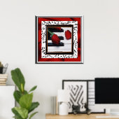 Melancholy Music and Rose Poster (Heimbüro)