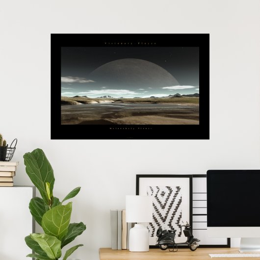 Melancholy Planet Poster (Heimbüro)