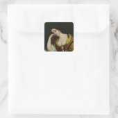 Melancholy Quadratischer Aufkleber (Tasche)