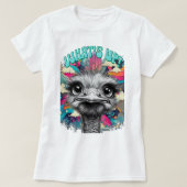 Melancholy Rainbow Ostrich Women's Tee (Design vorne)