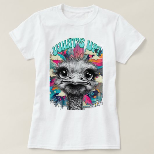 Melancholy Rainbow Ostrich Women's Tee (Design vorne)