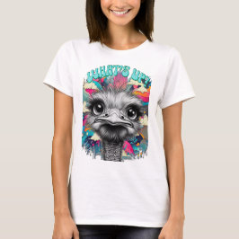 Melancholy Rainbow Ostrich Women's Tee