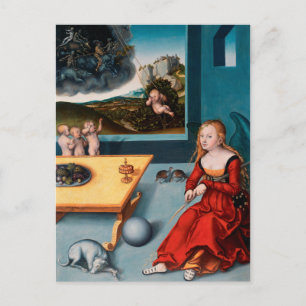 Melancholy von Lucas Cranach the Elder Postkarte