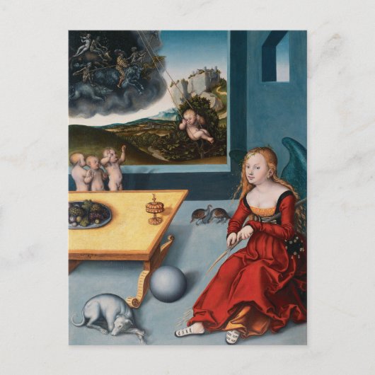 Melancholy von Lucas Cranach the Elder Postkarte (Vorderseite)