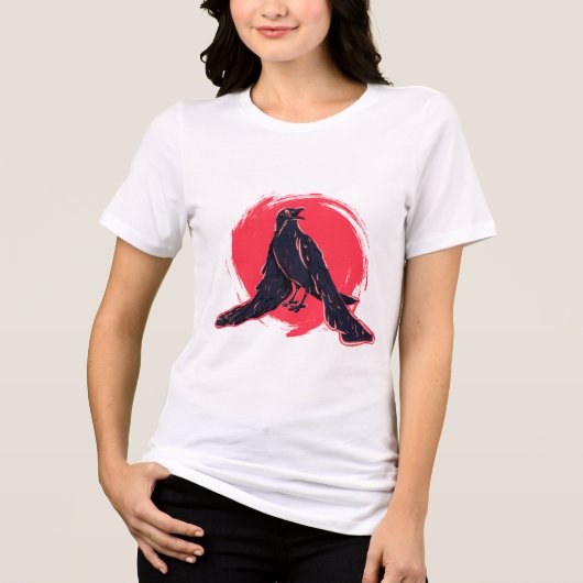 Melancholy x Raven Tri-Blend Shirt (Vorderseite)