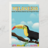 Melanesia Toucan Reiseplakat Briefpapier (Vorne/Hinten)