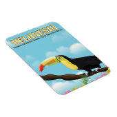 Melanesia Toucan Reiseplakat Magnet (Rechte Seite)
