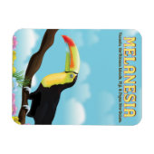 Melanesia Toucan Reiseplakat Magnet (Horizontal)