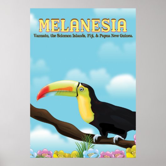 Melanesia Toucan Reiseplakat Poster (Vorne)