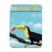 Melanesien-Tukan-Reiseposter Magnet (Vertikal)