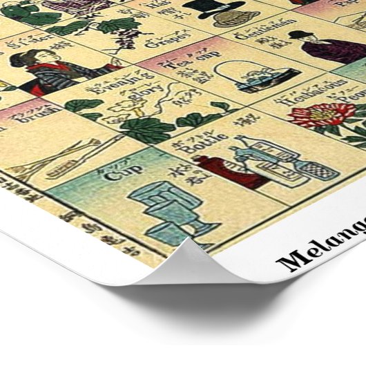 Melange der englischen Wörter von Tsunajima, Kamek Poster (Ecke)