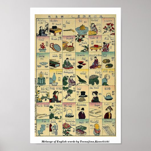 Melange der englischen Wörter von Tsunajima, Kamek Poster (Vorne)