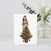 MELANIA, der Weihnachtsmann Feiertagspostkarte (Stehend Vorderseite)