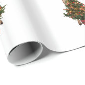 MELANIA, der Weihnachtsmann Geschenkpapier (Rolleneckpunkt)