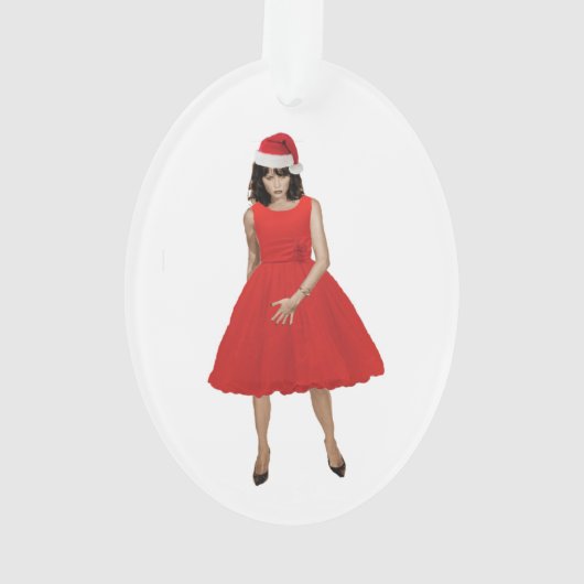 MELANIA, der Weihnachtsmann Ornament (Rückseite)