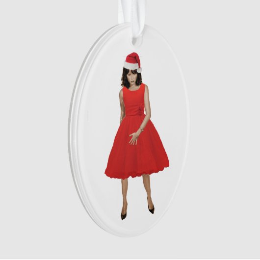 MELANIA, der Weihnachtsmann Ornament (Vorderseite)