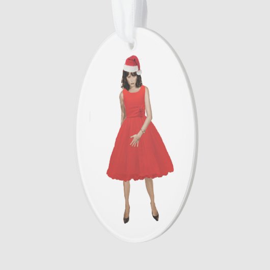 MELANIA, der Weihnachtsmann Ornament (Vorderseite)