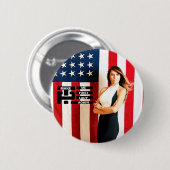 Melania First Lady nochmal Button (Vorne & Hinten)
