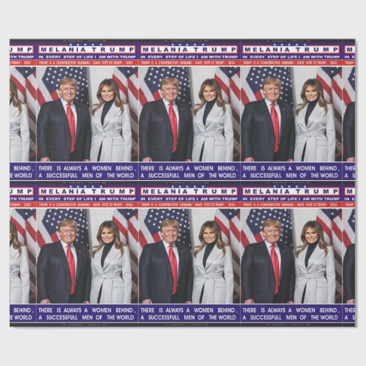 MELANIA GIFT WRAPPING ROLL GESCHENKPAPIER (Flach)