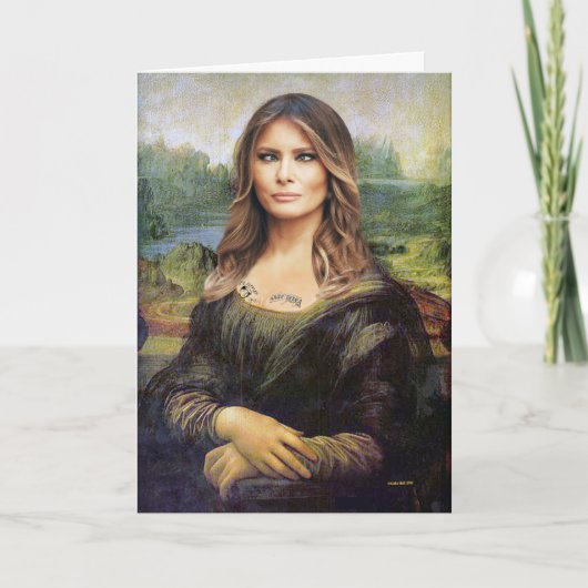 Melania Lisa Politisch inkorrekte Geburtskarte Karte (Vorderseite)