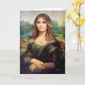 Melania Lisa Politisch inkorrekte Geburtskarte Karte (Gelbe Blume)