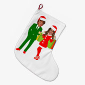 Melania santa trump großer weihnachtsstrumpf (Vorderansicht (hängend))