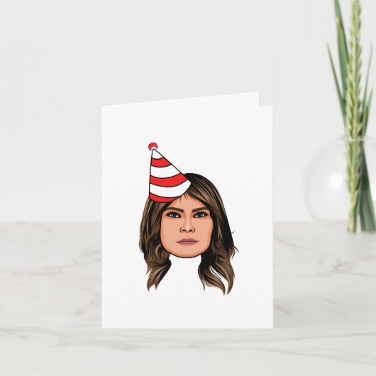 MELANIA TRUMP BIRTHDAY KARTE (Vorderseite)