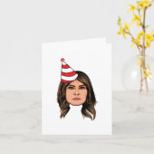 MELANIA TRUMP BIRTHDAY KARTE (Gelbe Blume)