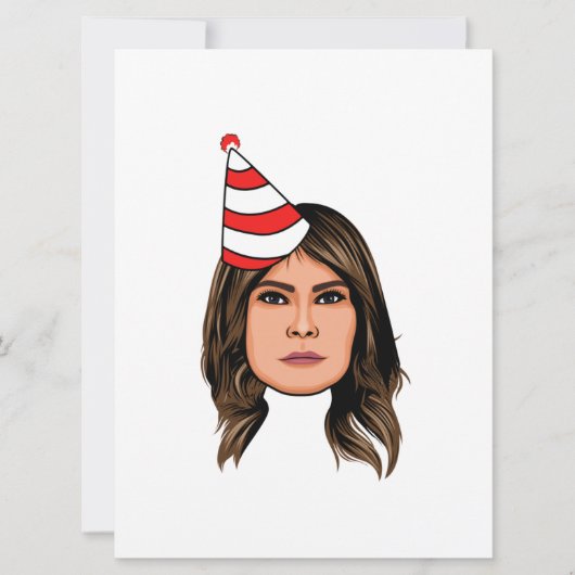 MELANIA TRUMP BIRTHDAY KARTE (Vorderseite)