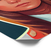 Melania Trump Comic Style Poster (Ecke)