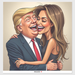 Melania Trump Donald Trump Aufkleber