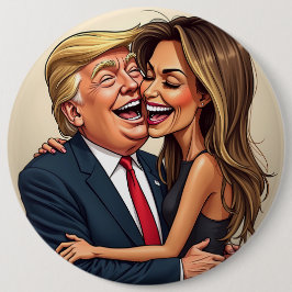 Melania Trump Donald Trump Button