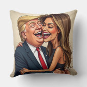 Melania Trump Donald Trump Kissen (Rückseite)