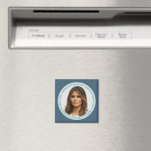 Melania TRUMP First Lady Square Magnet (In Situ (Geschirrspüler))