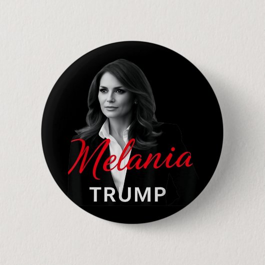 Melania Trump - Foto der First Lady Inauguration 2 Button (Vorderseite)