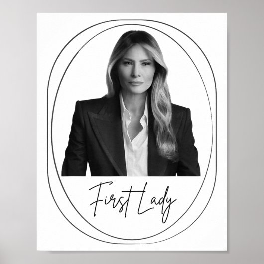 Melania Trump - Foto zur Einweihung der First Lady Poster (Vorne)