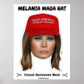 Melania Trump MAGA Hat Halloween Mask Poster (Vorne)