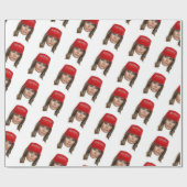 Melania Trump MAGA Weihnachten Geschenkpapier (Flach)