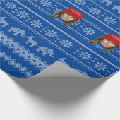 Melania Trump MAGA Weihnachten Geschenkpapier (Ecke)