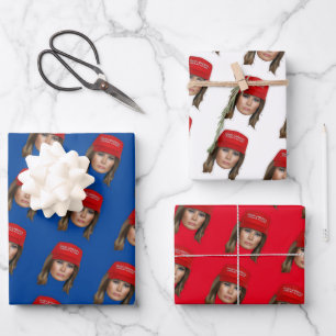 Melania Trump MAGA Weihnachten Geschenkpapier Set
