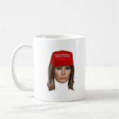 Melania Trump MAGA Weihnachten Kaffeetasse (Links)