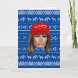 Melania Trump MAGA Weihnachten Karte