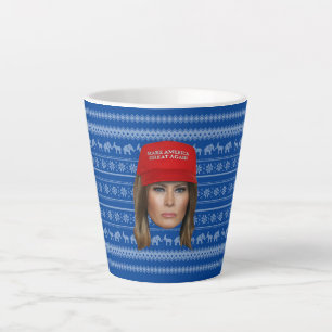 Melania Trump MAGA Weihnachten Milchtasse