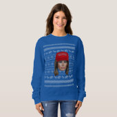 Melania Trump MAGA Weihnachten Sweatshirt (Vorne ganz)